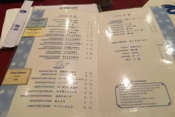 Restaurant in Sushi Gen in Los Angeles
