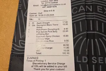 Restaurant in Phoenix Palace in London