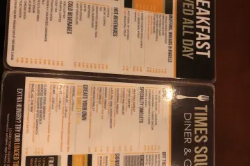 Restaurant in Times Square Diner in New York
